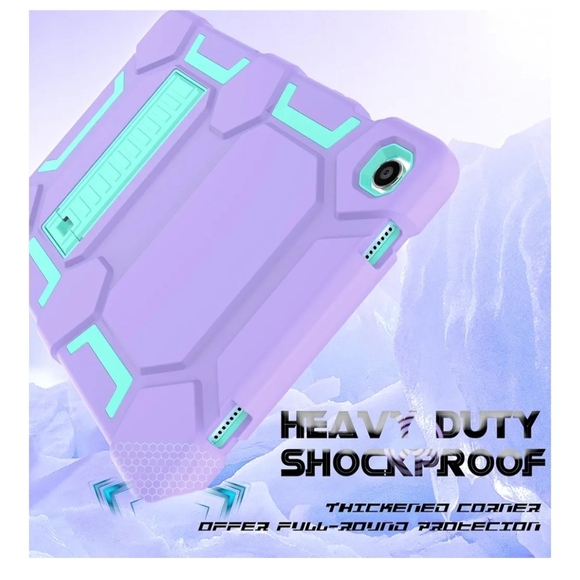 Purple and Teal For Samsung A8 10.5 Tablet Case With Kickstand NWOT - Picture 2 of 10